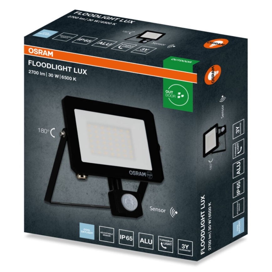 Osram - Proiettore LED con sensore FLOODLIGHT LED/30W/230V 6500K IP65
