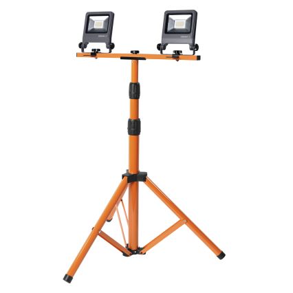 Osram - Proiettore LED con supporto TRIPOD 2xLED/20W/230V 4000K IP65 arancione/antracite