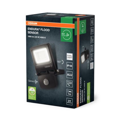 Osram - Proiettore LED ENDURA con sensore 20W/230V 4000K IP44