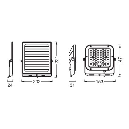 Osram - Proiettore solare dimmerabile a LED con sensore ENDURA LED/10W/4,2V 4000K IP65 nero + telecomando