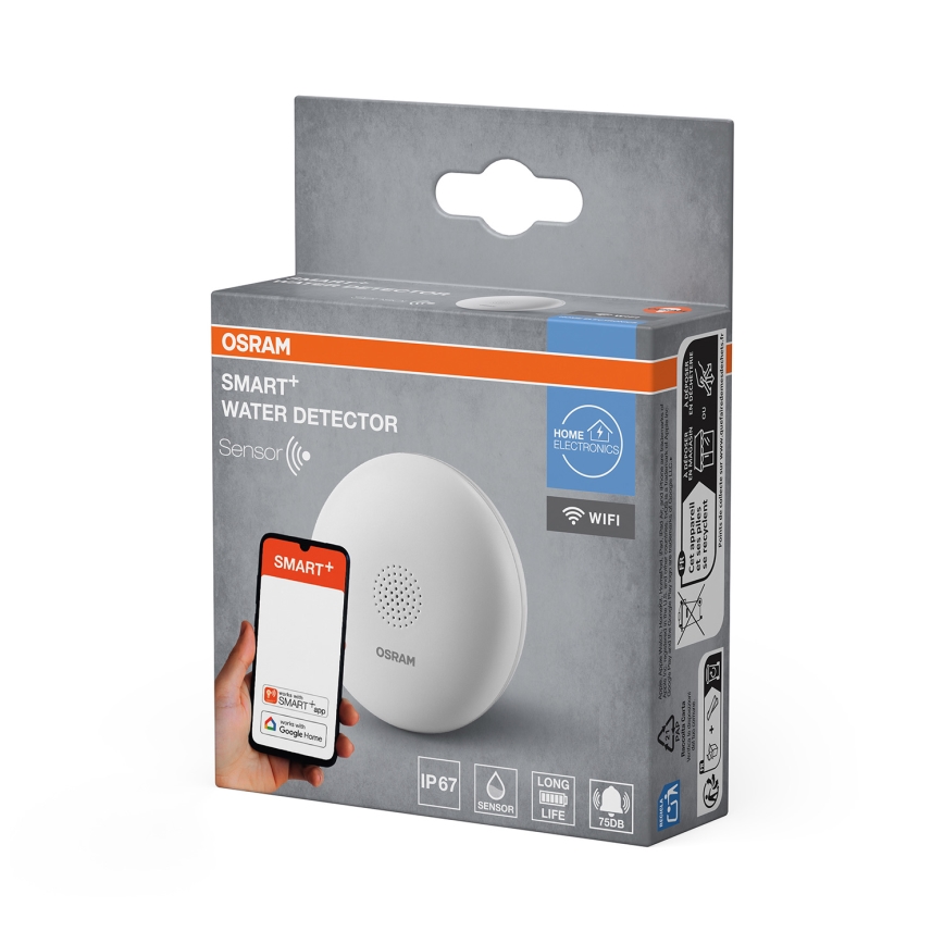 Osram - Rilevatore di perdite d'acqua SMART+ 3V Wi-Fi IP67 1400 mAh