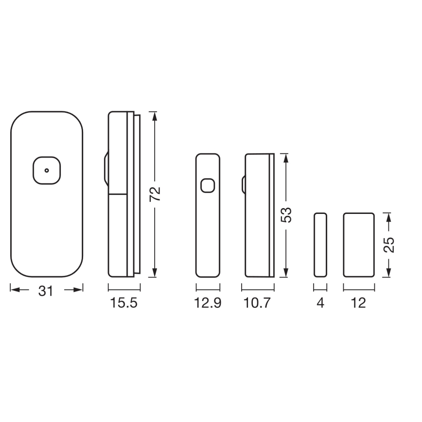 Osram - Sensore di contatto SMART+ 3,7 V Wi-Fi 500 mAh