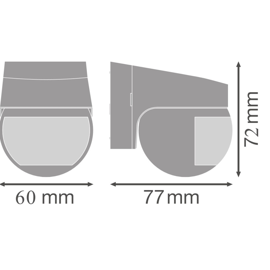 Osram - Sensore di movimento a infrarossi per esterno 230 V IP44, bianco