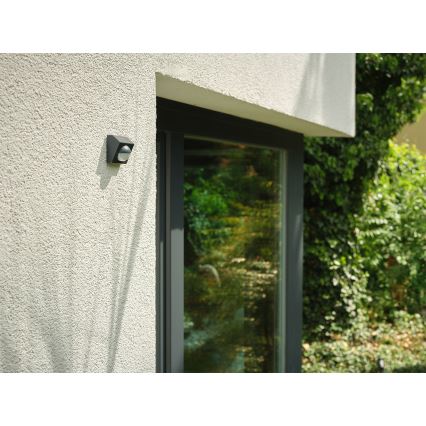 Osram - Sensore di movimento solare per esterni SMART+ 3,7V antracite IP65 Wi-Fi 800 mAh