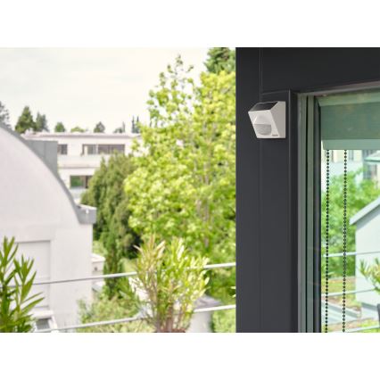 Osram - Sensore di movimento solare per esterni SMART+ 3,7V bianco IP65 Wi-Fi 800 mAh