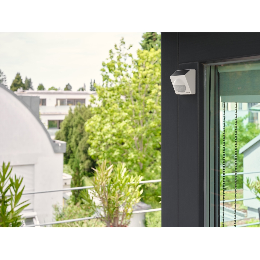 Osram - Sensore di movimento solare per esterni SMART+ 3,7V bianco IP65 Wi-Fi 800 mAh