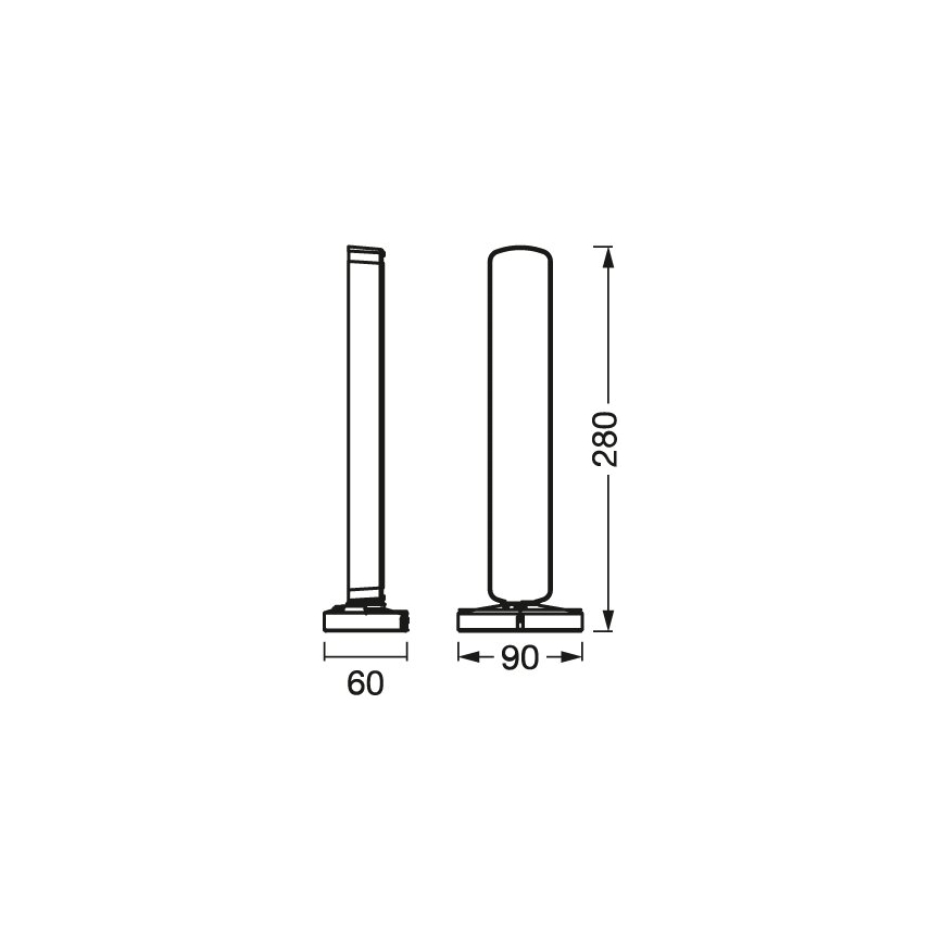 Osram - Confezione da 2 lampade da tavolo dimmerabili LED RGBW MOOD LIGHT LED/4W/230V 2700-6500K Wi-Fi + telecomando