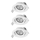 Osram - Set 3x faretti LED da incasso dimmerabili SPOT LED/4,9W/230V 2700K Ø 8,7 cm bianco