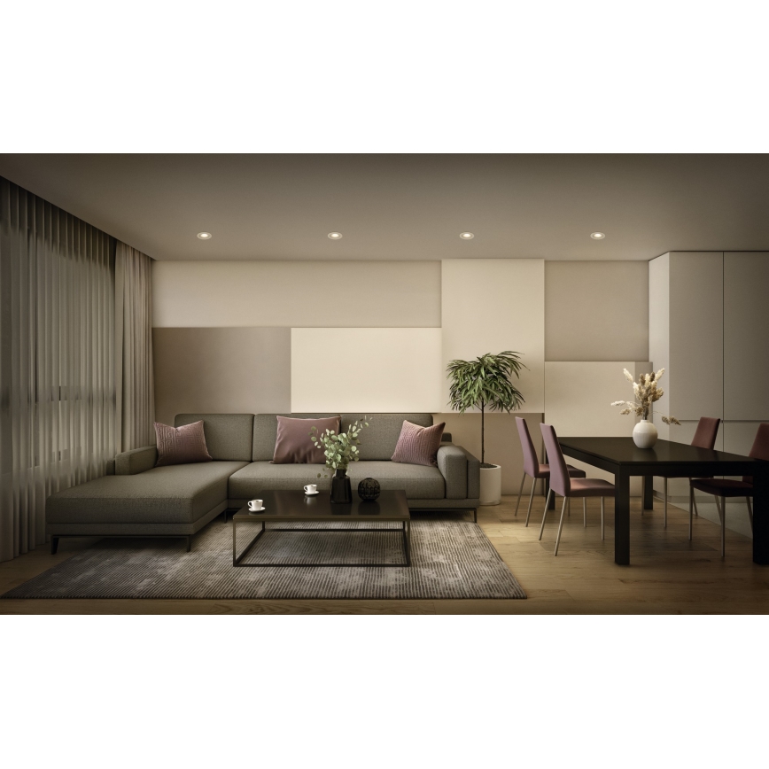 Osram - Set 3x faretti LED da incasso dimmerabili SPOT LED/4,9W/230V 2700K Ø 8,7 cm bianco