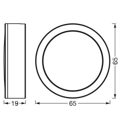 Osram - Set di 3 lampade sottopensili a LED UNDERCABINET LED/3W/230V 3000K nere