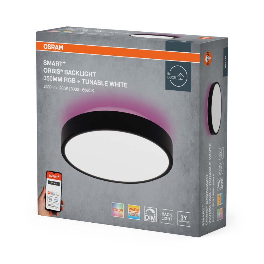 Osram - Plafoniera LED RGBW dimmerabile SMART+ ORBIS LED/28W/230V pr. 35 cm 2700-6500K Wi-Fi