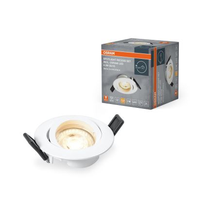 Osram - SPOT LED da incasso 1xGU10/4,3W/230V 2700K CRI 90 bianco