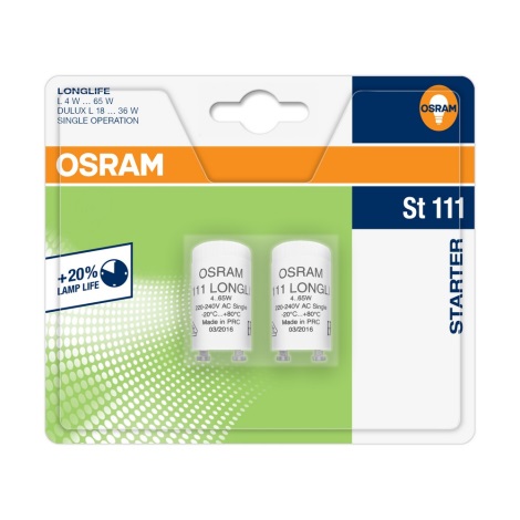 Osram - Starter per luce fluorescente ST111 4-65W/230V