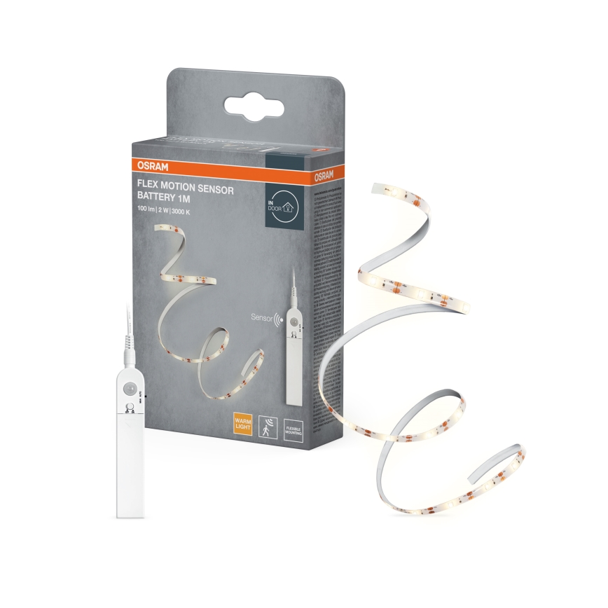 Osram - Striscia LED con sensore di movimento FLEX 1m LED/2W/4xAA