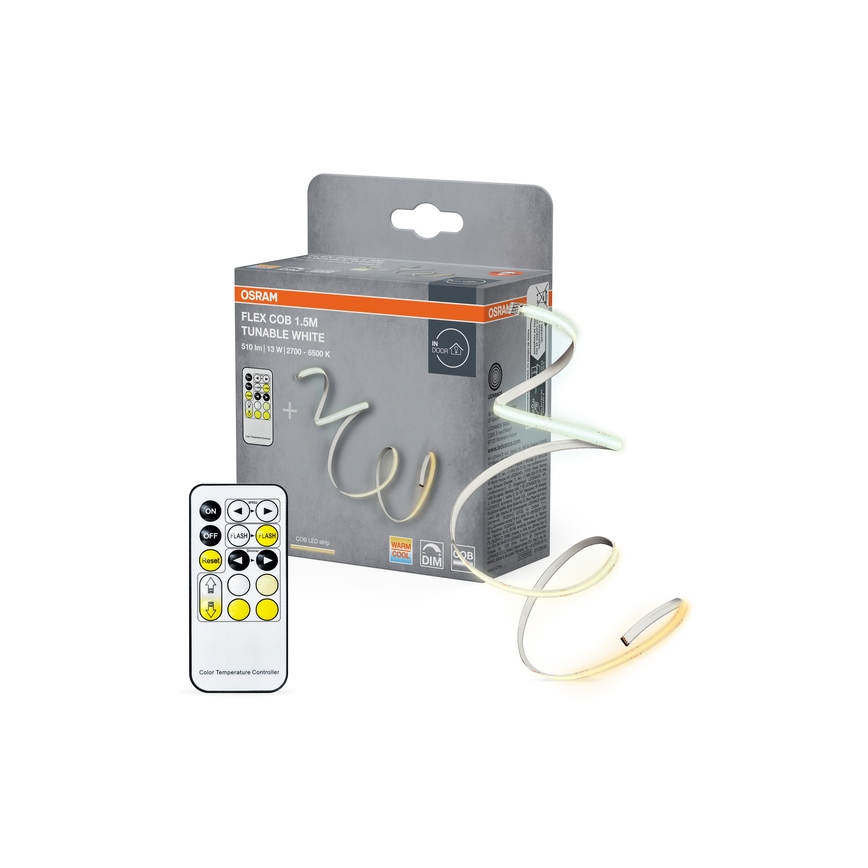Osram - Striscia LED dimmerabile FLEX COB 1,5m LED/13W/230V 2700-6500K + telecomando