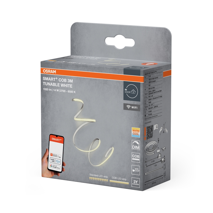 Osram - Striscia LED dimmerabile SMART+ COB 3m LED/14W/230V 2700-6500K Wi-Fi