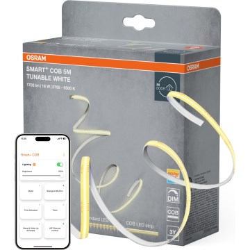 Osram - Striscia LED dimmerabile SMART+ COB 5 m, 18 W, 230 V, 2700–6500 K, Wi‑Fi