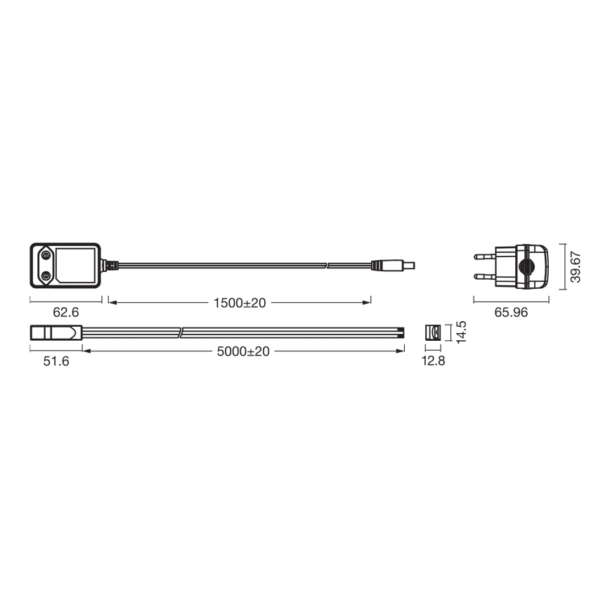 Osram - Striscia LED RGBW dimmerabile FLEX COB 5m LED/24W/230V 2700-6500K + telecomando