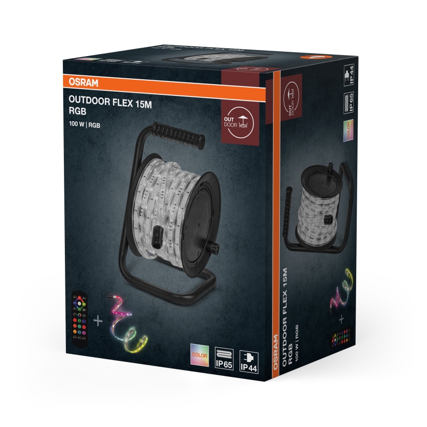 Osram - LED RGB striscia dimmerabile per esterni FLEX 15m LED/100W/230V IP65 + telecomando