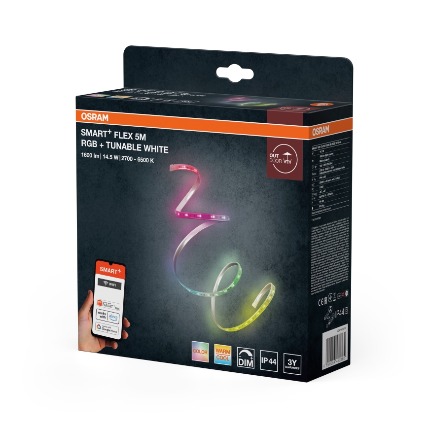 Osram - LED RGBW Striscia esterna dimmerabile SMART+ FLEX 5m LED/14,5W/230V 2700-6500K IP44 Wi-Fi