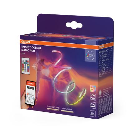Osram - Striscia LED RGB dimmerabile SMART+ MAGIC 3 m LED/22 W/230 V Wi-Fi + telecomando