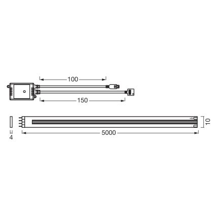 Osram - Striscia LED RGB dimmerabile SMART+ MAGIC 5m LED/35W/230V Wi-Fi + telecomando