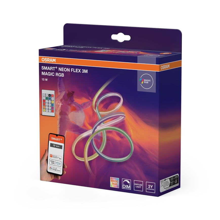 Osram - Striscia LED RGB dimmerabile per esterni SMART+ MAGIC 3m LED/15W/230V IP44 Wi-Fi+ telecomando