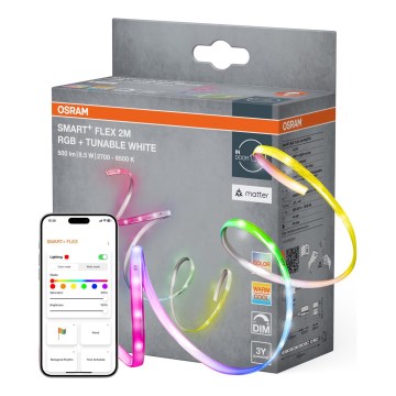 Osram - Striscia LED RGB+TW dimmerabile SMART+ FLEX 2 m LED/8,5W/230V 2700-6500K Wi-Fi