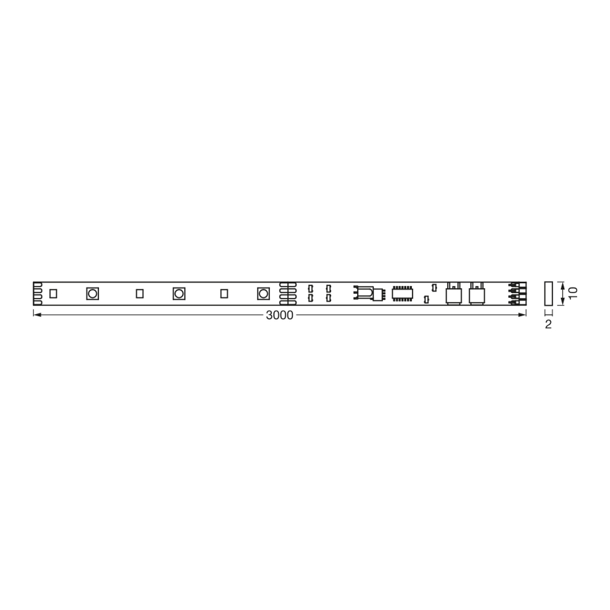 Osram - Striscia LED RGBW dimmerabile FLEX 3m LED/10W/230V + telecomando