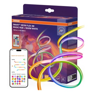 Osram - Striscia LED RGBW dimmerabile per esterni SMART+ MAGIC 3m LED/14W/230V IP44 Wi-Fi + telecomando