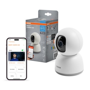 Osram - Telecamera da interno smart 360° con sensore 2K SMART+ 230V Wi-Fi