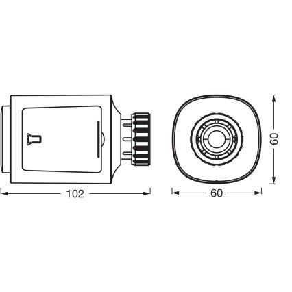Osram - Testa termostatica SMART+ 3xAA Wi-Fi