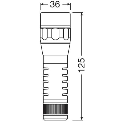 Osram - Torcia LED dimmerabile LEDINSPECT TORCH 450 ESSENTIAL LED/6W/3xAAA IP44