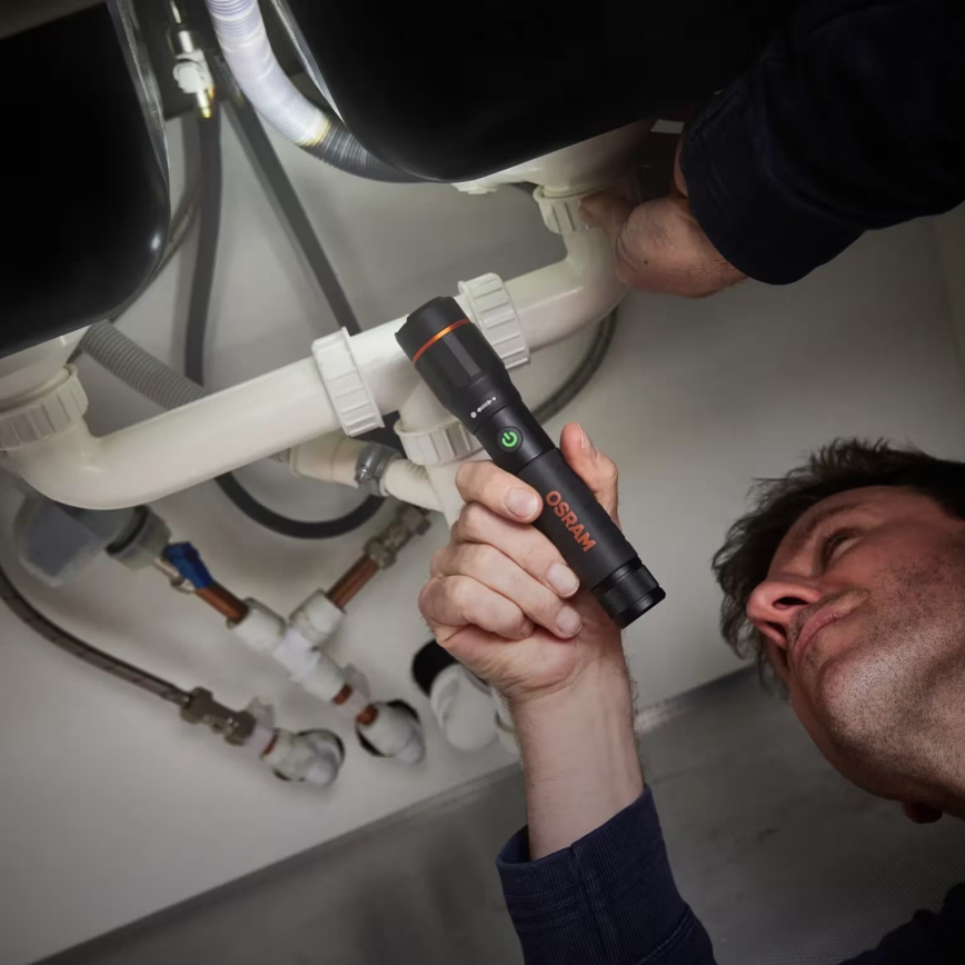 Osram - Torcia ricaricabile a LED dimmerabile LEDINSPECT PRO TORCH 1200 LED/13W/3,6V 4000 mAh IP44