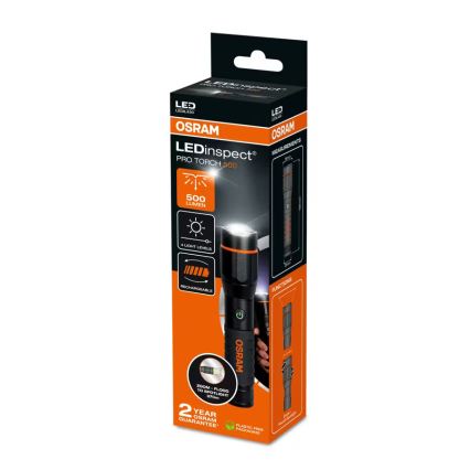 Osram - Torcia ricaricabile LED dimmerabile LEDINSPECT PRO TORCH 500 LED/6W/3,7V 2200 mAh IP44