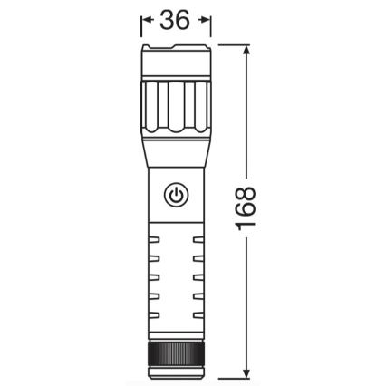 Osram - Torcia ricaricabile LED dimmerabile LEDINSPECT PRO TORCH 500 LED/6W/3,7V 2200 mAh IP44