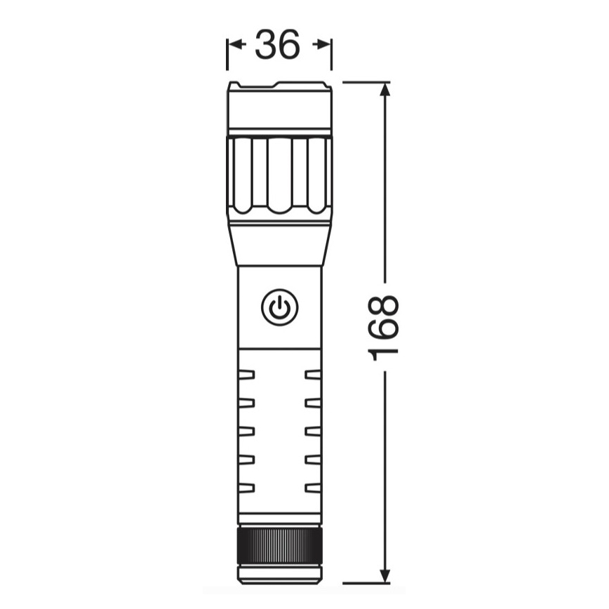 Osram - Torcia ricaricabile LED dimmerabile LEDINSPECT PRO TORCH 500 LED/6W/3,7V 2200 mAh IP44