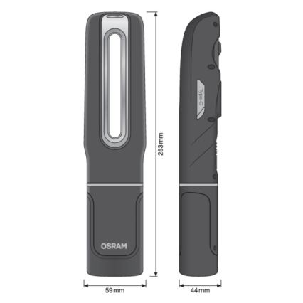 Osram - Torcia ricaricabile a LED dimmerabile LEDINSPECT MAX500 LED/16W/3,7V IP65 4500 mAh