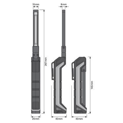 Osram - Torcia ricaricabile dimmerabile a LED tascabile LEDINSPECT POCKET200 LED/2W/3,7V IP54