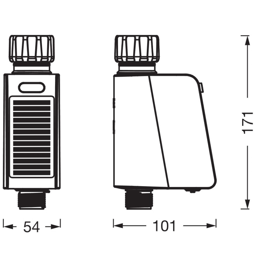 Osram - Valvola per irrigazione con pannello solare SMART+ IP55 Wi-Fi