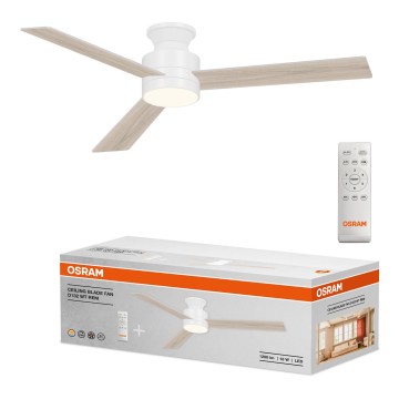 Osram - Ventilatore da soffitto BLADE LED dimmerabile/18W/230V 3000/4000/6000K + telecomando