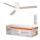 Osram - Ventilatore da soffitto BLADE LED dimmerabile/18W/230V 3000/4000/6000K + telecomando