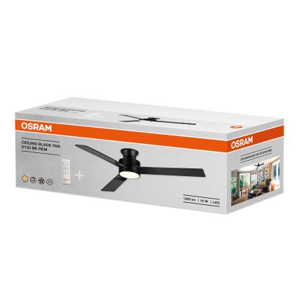 Osram - Ventilatore da soffitto LED dimmerabile BLADE LED/18W/230V 3000/4000/6000K + telecomando