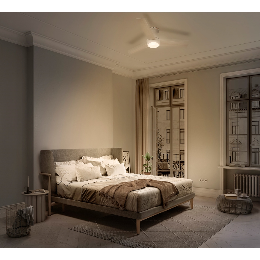 Osram - LED RGB Ventilatore da soffitto dimmerabile NORDES LED/18W/230V 3000-6500K + telecomando