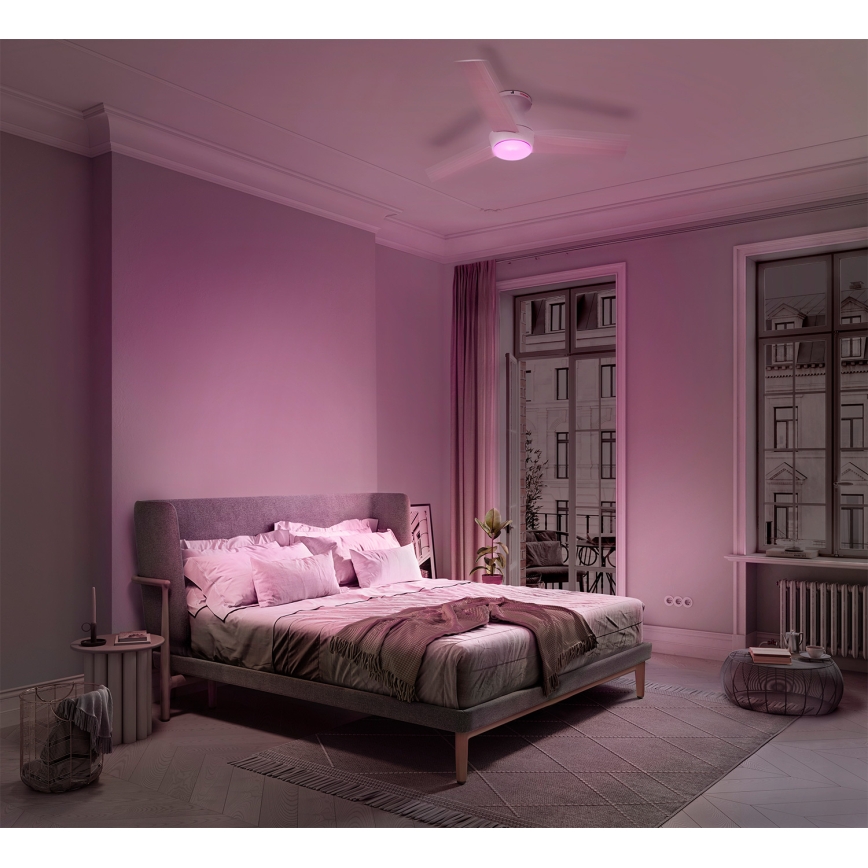 Osram - LED RGB Ventilatore da soffitto dimmerabile NORDES LED/18W/230V 3000-6500K + telecomando