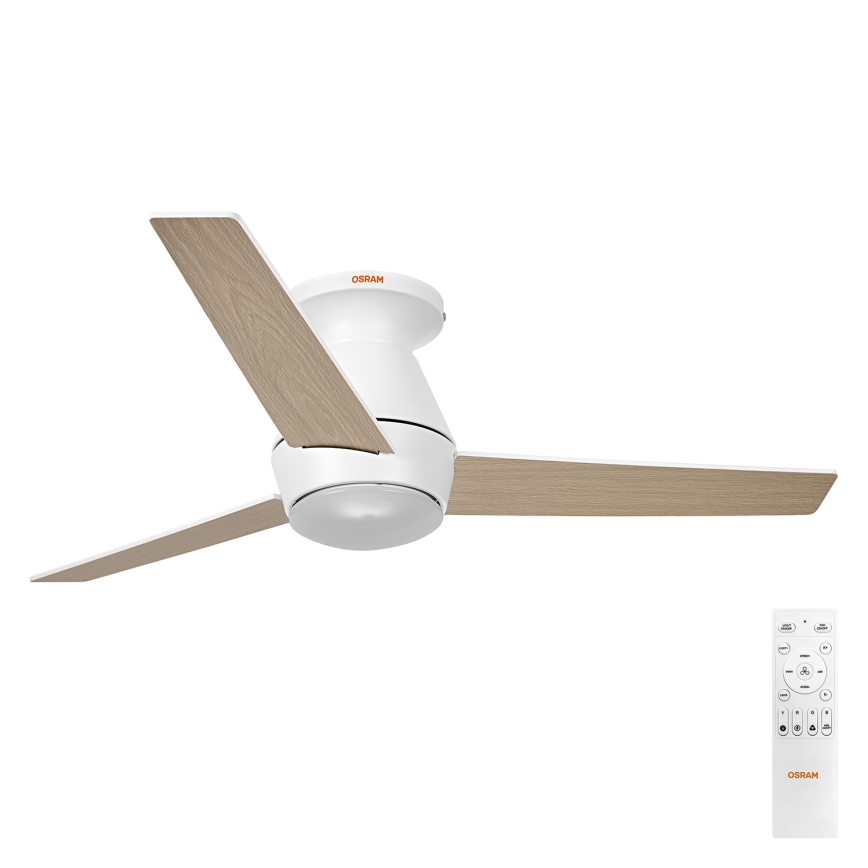 Osram - LED RGB Ventilatore da soffitto dimmerabile NORDES LED/18W/230V 3000-6500K + telecomando