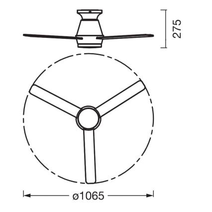 Osram - LED RGB Ventilatore da soffitto dimmerabile NORDES LED/18W/230V 3000-6500K + telecomando