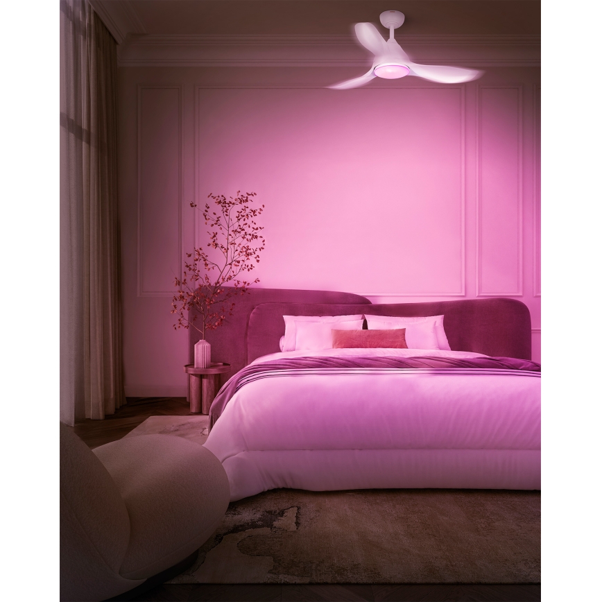 Osram - Ventilatore da soffitto LED RGB dimmerabile NORDES LED/18W/230V 3000-6500K + telecomando