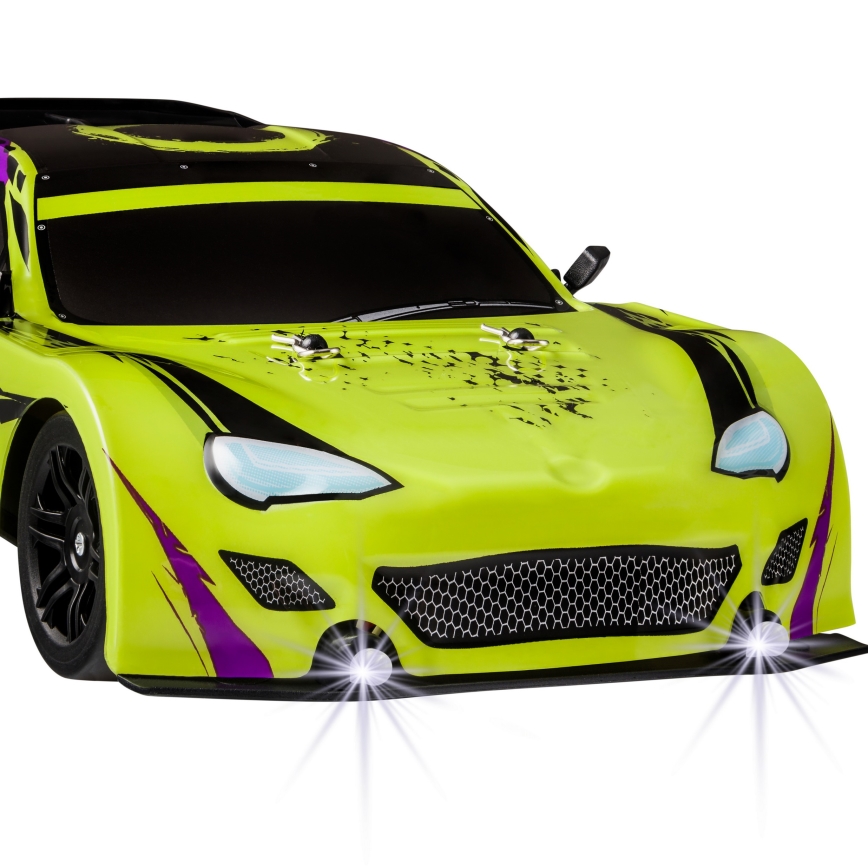 Overmax - Auto da drift radiocomandata X-DRIFT 1000 mAh, giallo/viola