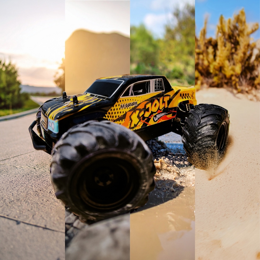 Overmax - auto radiocomandata RC X-JOLT 1000 mAh nero/giallo